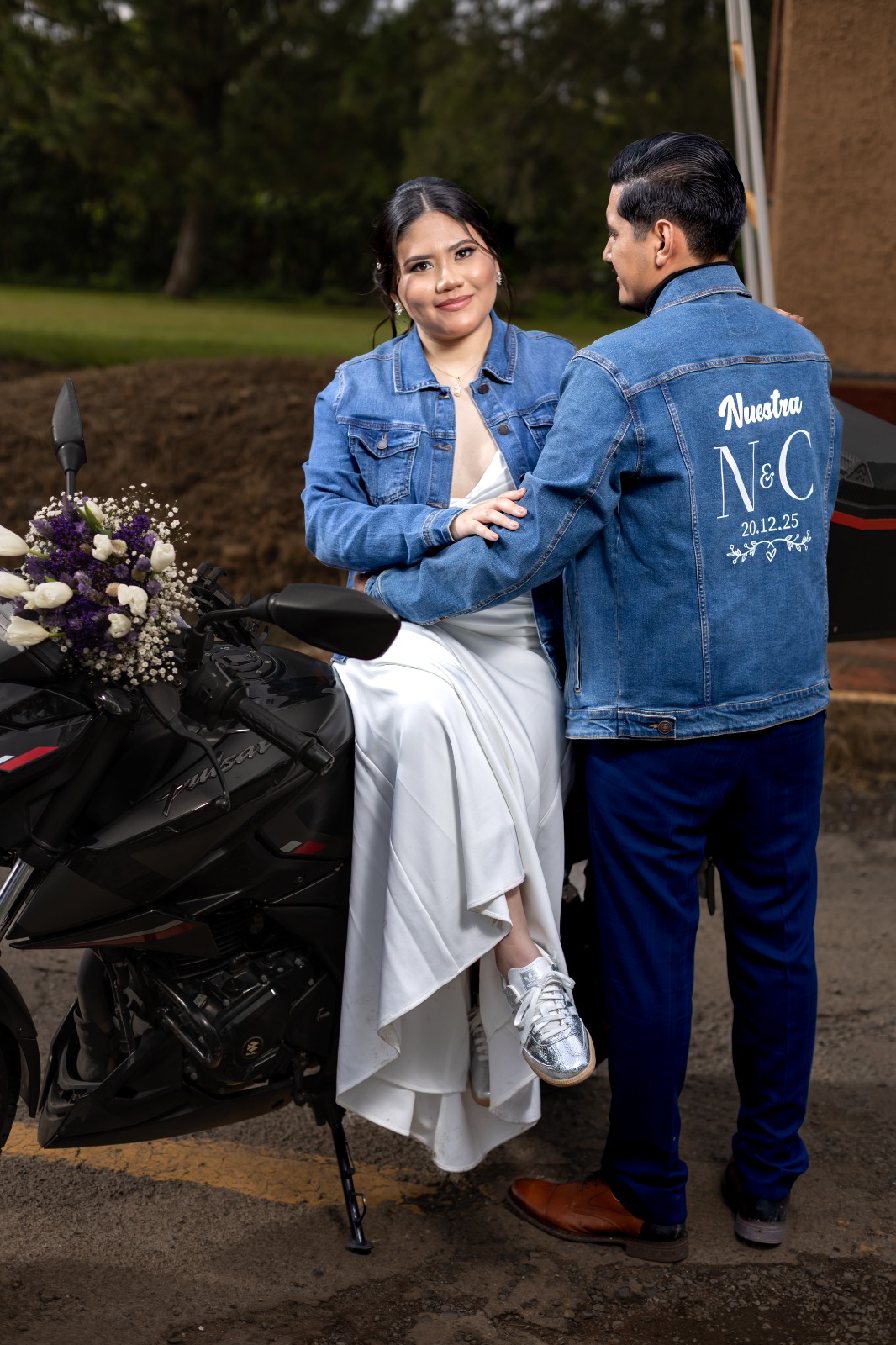 Nancy Bañuelos y Christian Rios